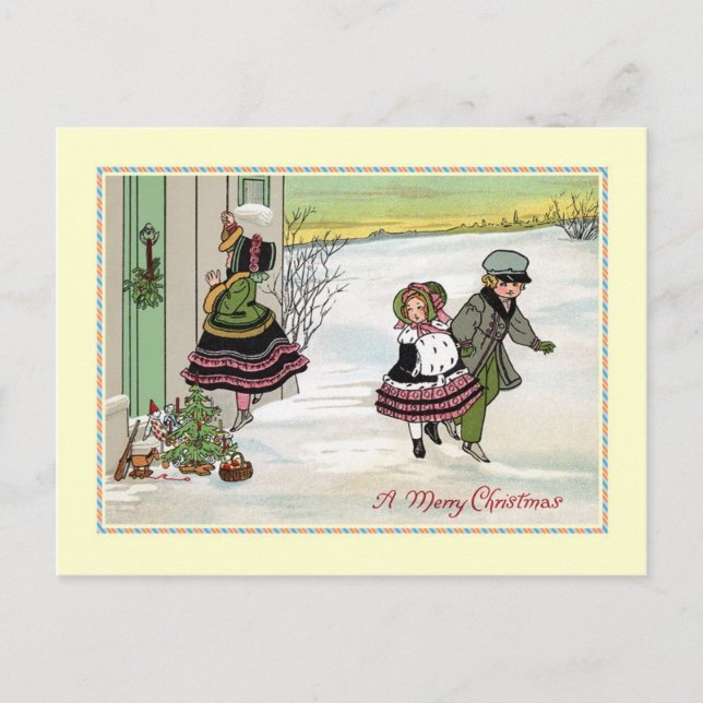 Postal Festiva Vintage Christmas (Anverso)
