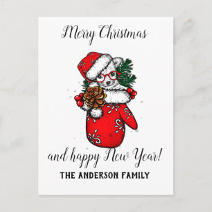 Postal Festiva Vintage  Christmas