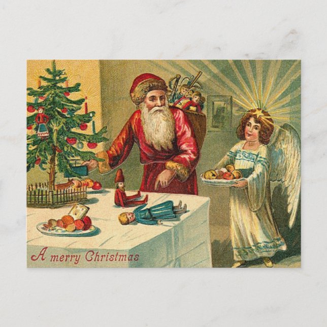 Postal Festiva Vintage Christmas (Anverso)