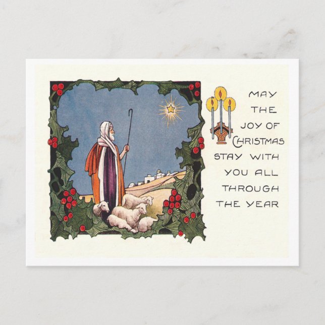 Postal Festiva Vintage Christmas (Anverso)