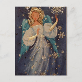 Postal Festiva Vintage Christmas Angel