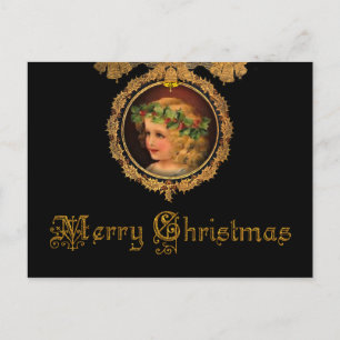 Postal Festiva Vintage Christmas Angel