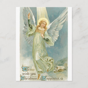 Postal Festiva Vintage Christmas Angel