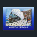 Postal Festiva Vintage Christmas, Brienz, Railroad by lake<br><div class="desc">Vintage Christmas,  Brienz,  Railroad by lake,  Suiza</div>