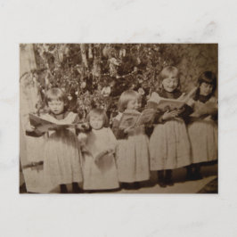 Postal Festiva Vintage Christmas Carol Stereoview Card