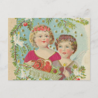 Postal Festiva Vintage Christmas Children