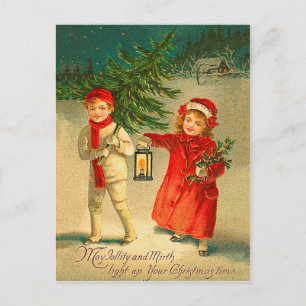 Postal Festiva Vintage Christmas - Have Jollity and Mirth