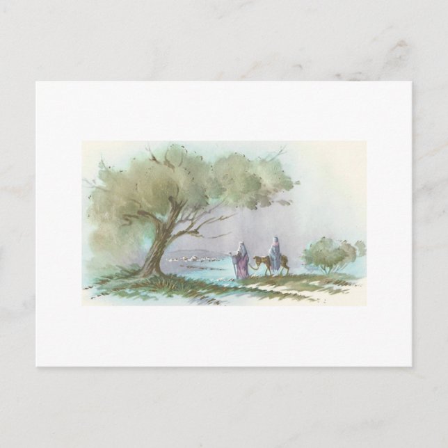 Postal Festiva Vintage Christmas Journey Card (Anverso)