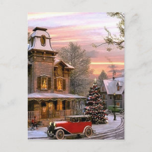Postal Festiva Vintage Christmas Neighborhood