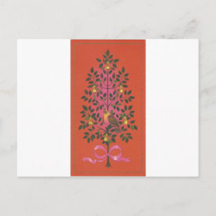 Postal Festiva Vintage Christmas Partridge