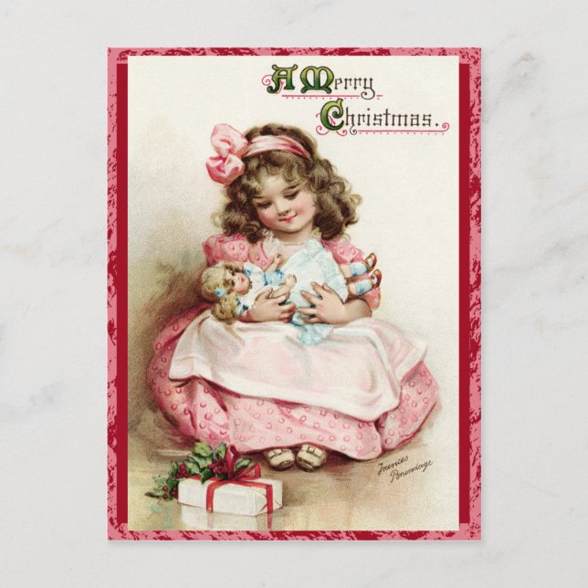 Postal Festiva Vintage Christmas postcard (Anverso)