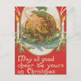 Postal Festiva Vintage Christmas Pudding