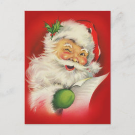 Postal Festiva Vintage Christmas Santa Claus