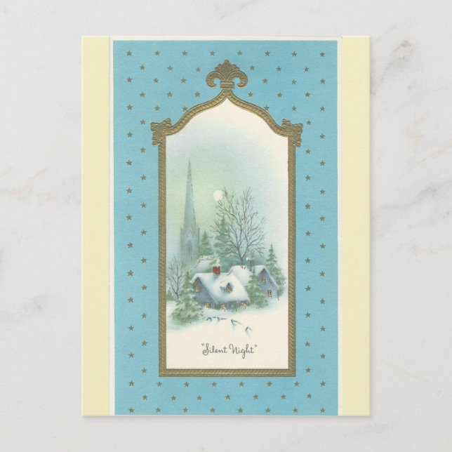 Postal Festiva Vintage Christmas Silent Night (Anverso)