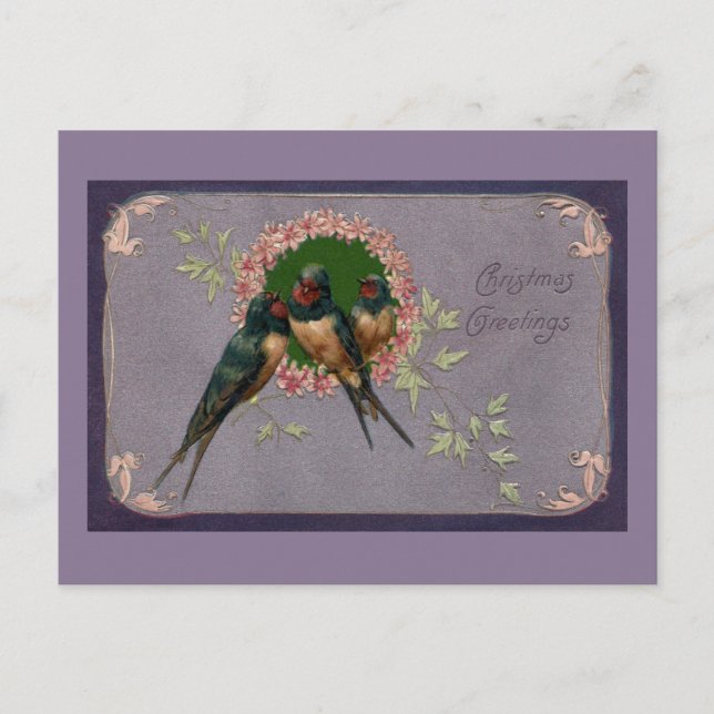 Postal Festiva Vintage Christmas Swakes