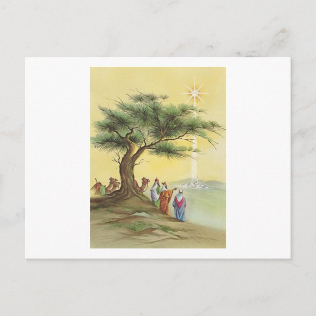 Postal Festiva Vintage Christmas Wise Men (Anverso)