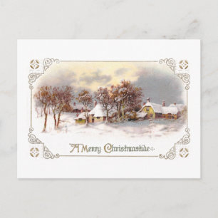Postal Festiva Vintage Country Navidades