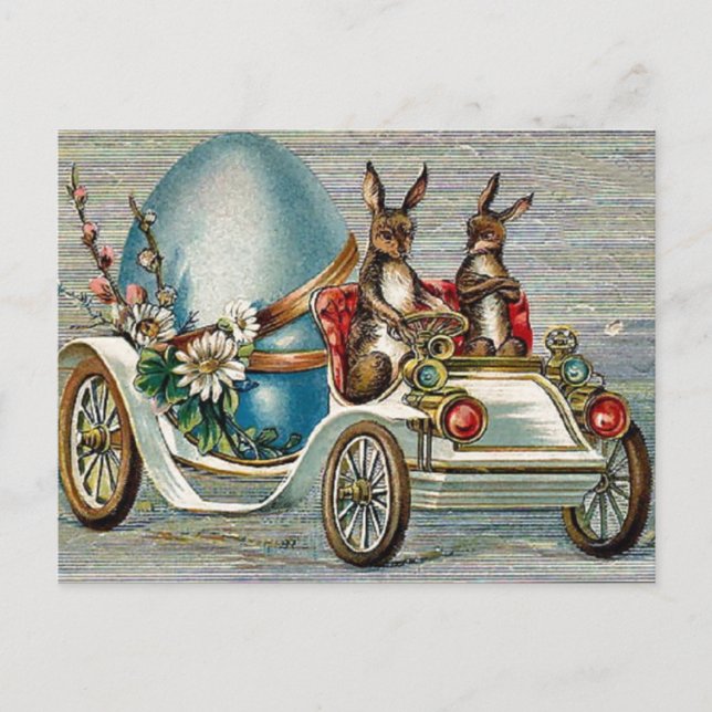 Postal Festiva Vintage Easter Bunnies (Anverso)