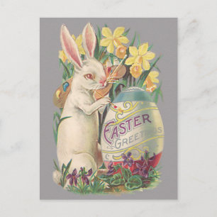 Postal Festiva Vintage Easter Bunny