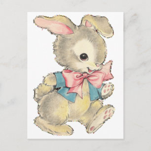 Postal Festiva Vintage Easter Bunny