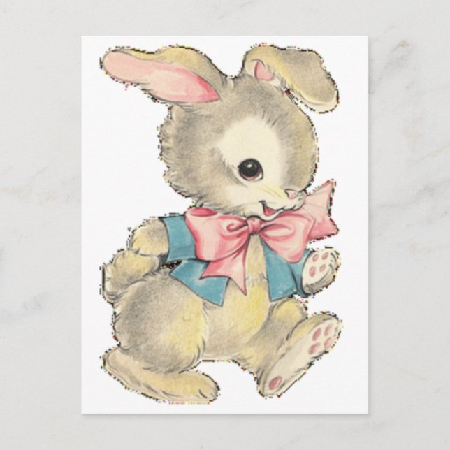 Postal Festiva Vintage Easter Bunny (Anverso)