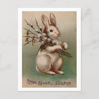 Postal Festiva Vintage Easter Bunny Greetings