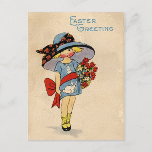 Postal Festiva Vintage Easter Cutie
