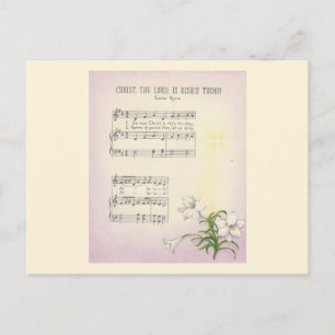 Postal Festiva Vintage Easter Hymn