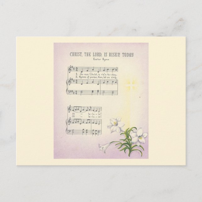 Postal Festiva Vintage Easter Hymn (Anverso)