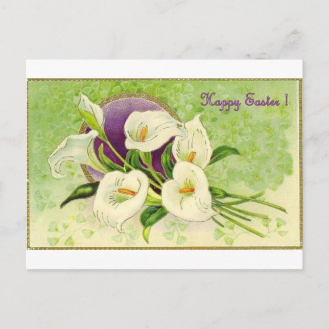 POSTAL FESTIVA VINTAGE EASTER LILIES (Anverso)
