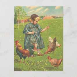 Postal Festiva Vintage Festividad de Pascua