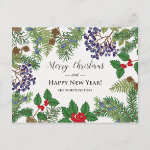 Postal Festiva Vintage Floral Berry Garland