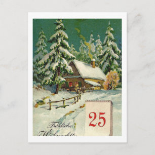 Postal Festiva Vintage German Merry Christmas