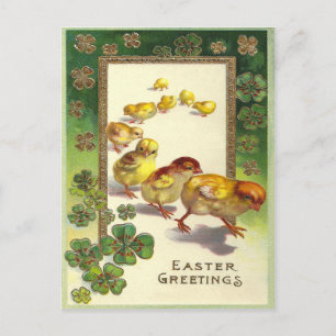 Postal Festiva Vintage Greetings Easter 1913