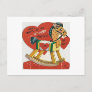 Postal Festiva Vintage Hobby Horse Valentine