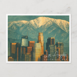 Postal Festiva Vintage Los Angeles Watercolor   Retro California