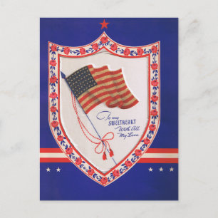 Postal Festiva Vintage Military Valentine