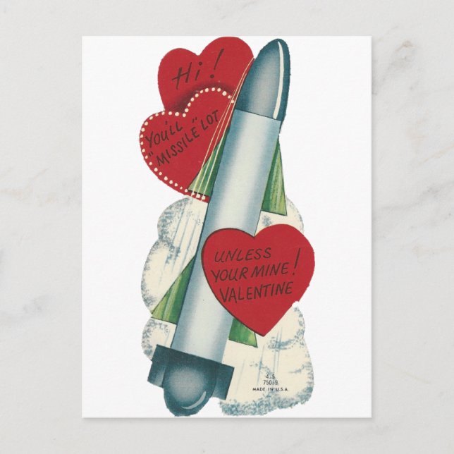 Postal Festiva Vintage "Misil" Valentine (Anverso)
