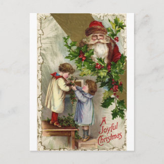 Postal Festiva Vintage *Navidades alegres*
