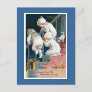 Postal Festiva Vintage "Navidades caritativos"