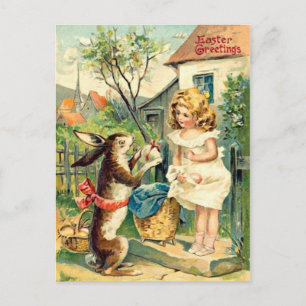Postal Festiva Vintage : pascuas-