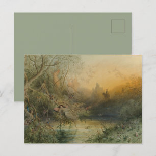 Postal Festiva Vintage Pastel Fairy Land de Gustave Doré