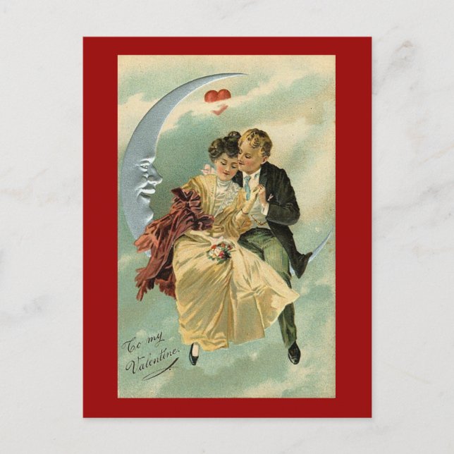 Postal Festiva Vintage Romantic Valentine (3) (Anverso)