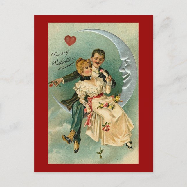 Postal Festiva Vintage Romantic Valentine (4) (Anverso)
