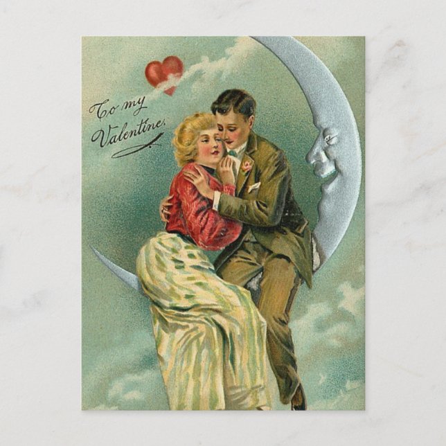 Postal Festiva Vintage Romantic Valentine (5) (Anverso)