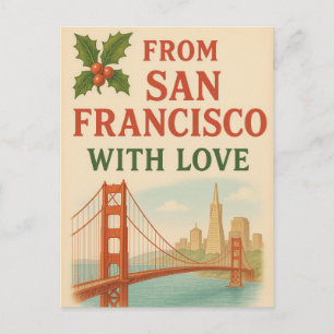 Postal Festiva Vintage San Francisco
