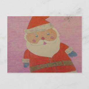 Postal Festiva Vintage Santa Claus