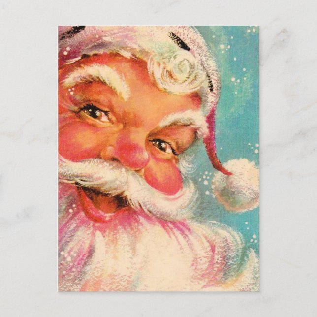 Postal Festiva Vintage Santa Claus (Anverso)