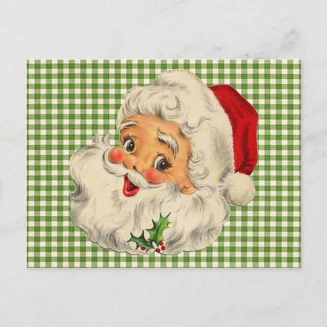 Postal Festiva Vintage Santa Claus (Anverso)