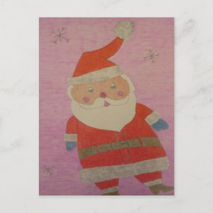 Postal Festiva Vintage Santa Claus